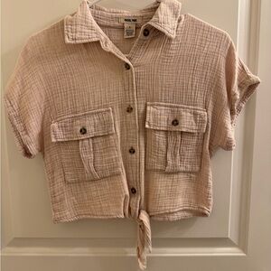 Noel Noel Women's Cream Crop Top